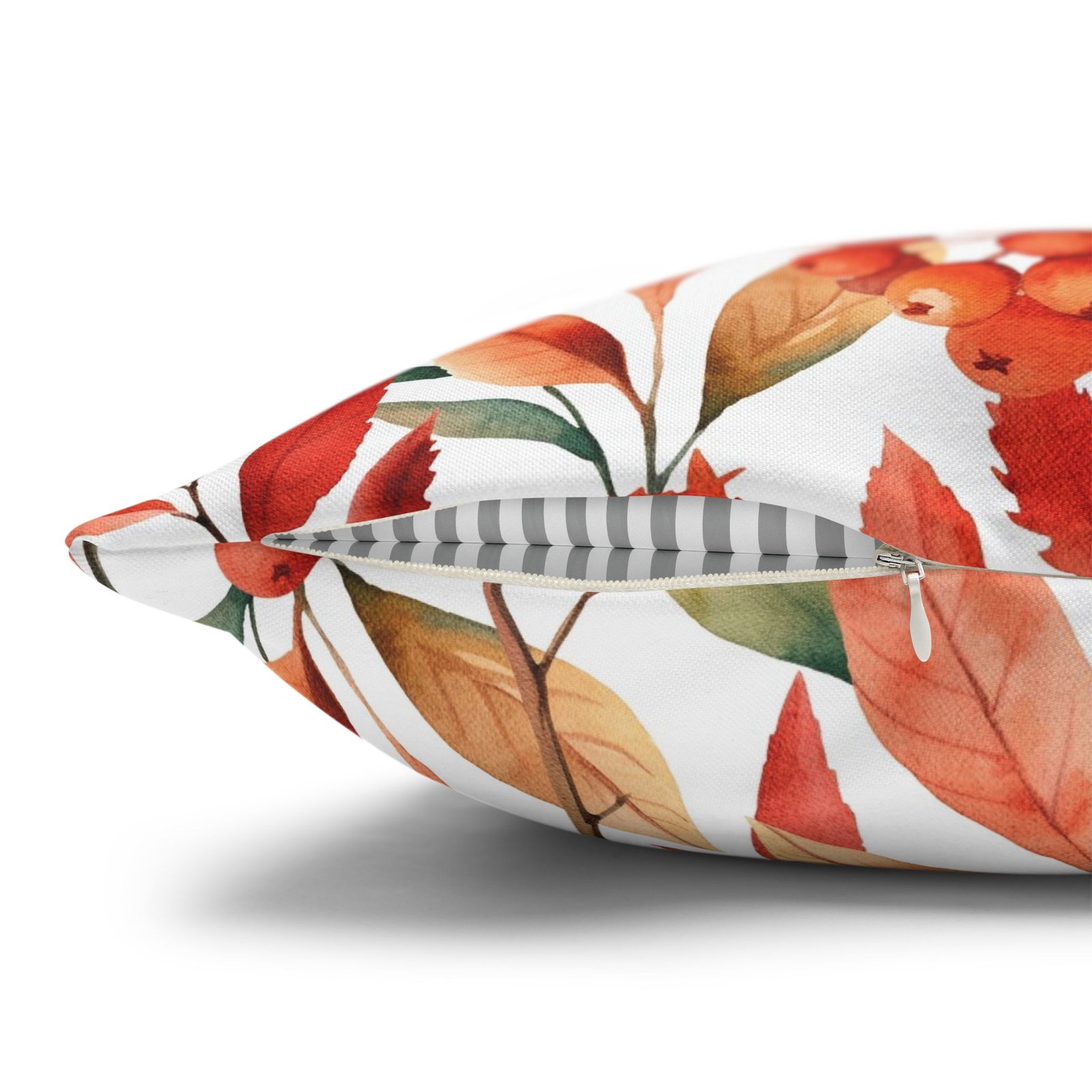 Watercolor Orange Fall Euro Pillow Covers - Image 3