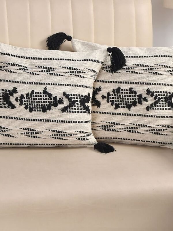 Black n White Boho Pillows
