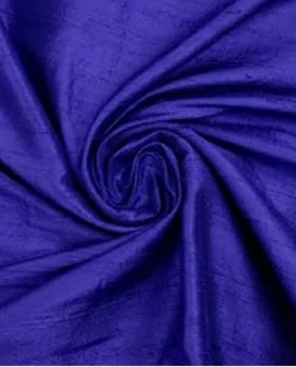 Dark Blue Dupioni Silk Fabric