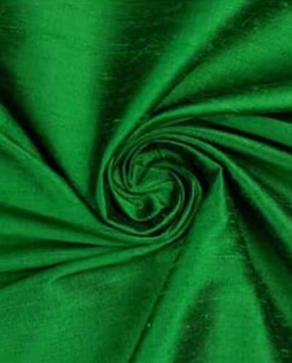 Green Dupioni Silk Fabric